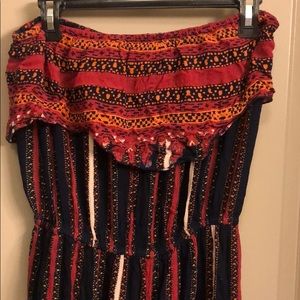 Cropped Strapless Jumpsuit